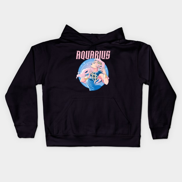 Aquarius / Zodiac Signs / Horoscope Kids Hoodie by Redboy